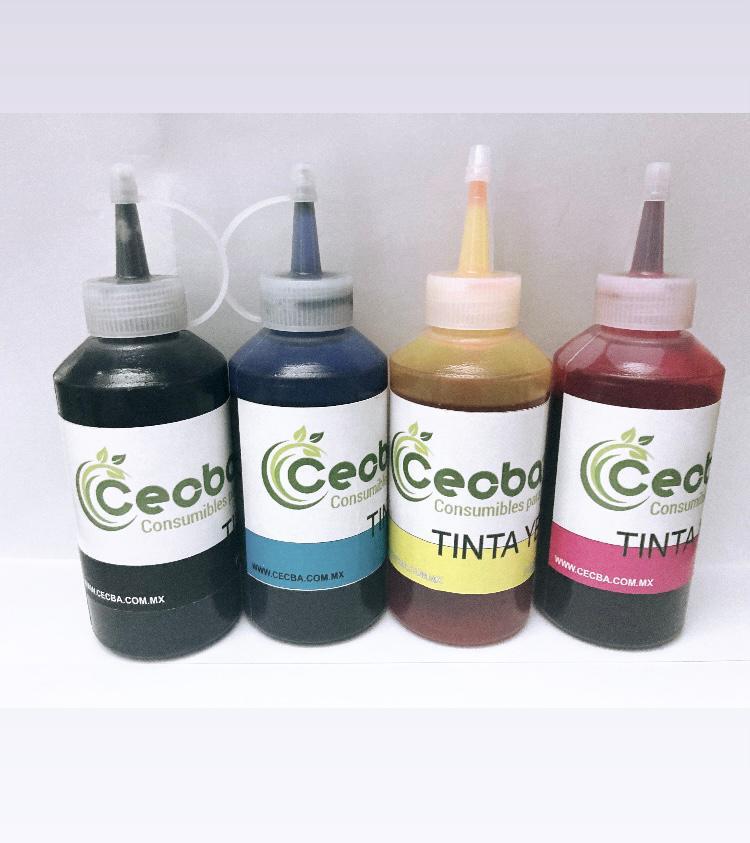 Kit de Tinta Universal CECBA® Negro, Cian, Amarillo, Magenta