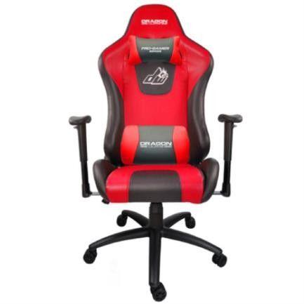 Silla Gamer Ergonómica Dragón XT Modelo Racing Descansabrazos 2D Color Rojo-Negro